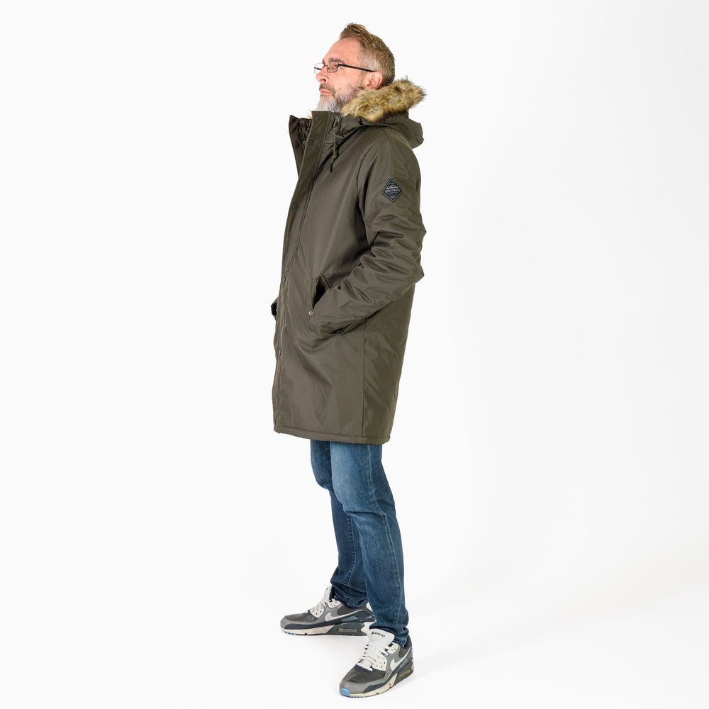 Threadbare Polyester Woven Jacket (Size 1x1 cm) - Khaki_7860928_1