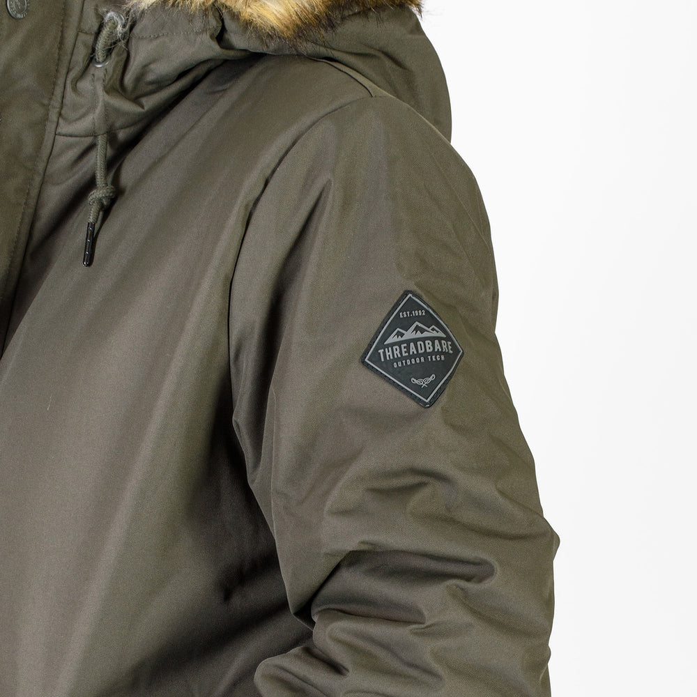 Threadbare Polyester Woven Jacket (Size 1x1 cm) - Khaki_7860928_3