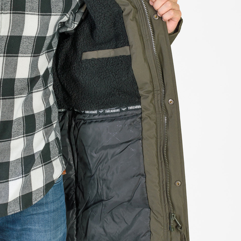 Threadbare Polyester Woven Jacket (Size 1x1 cm) - Khaki_7860928_6