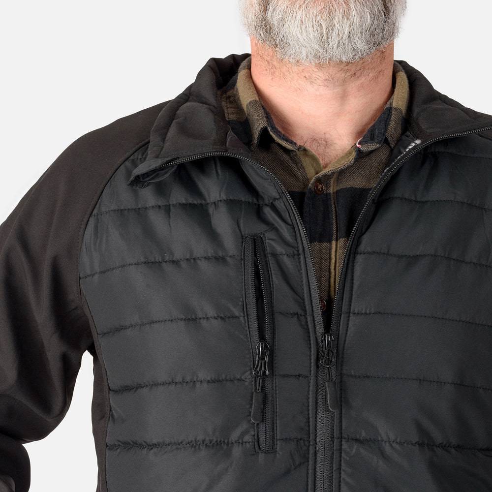 Charles Norton Woven Jacket (Size L) - Black_7875029_3