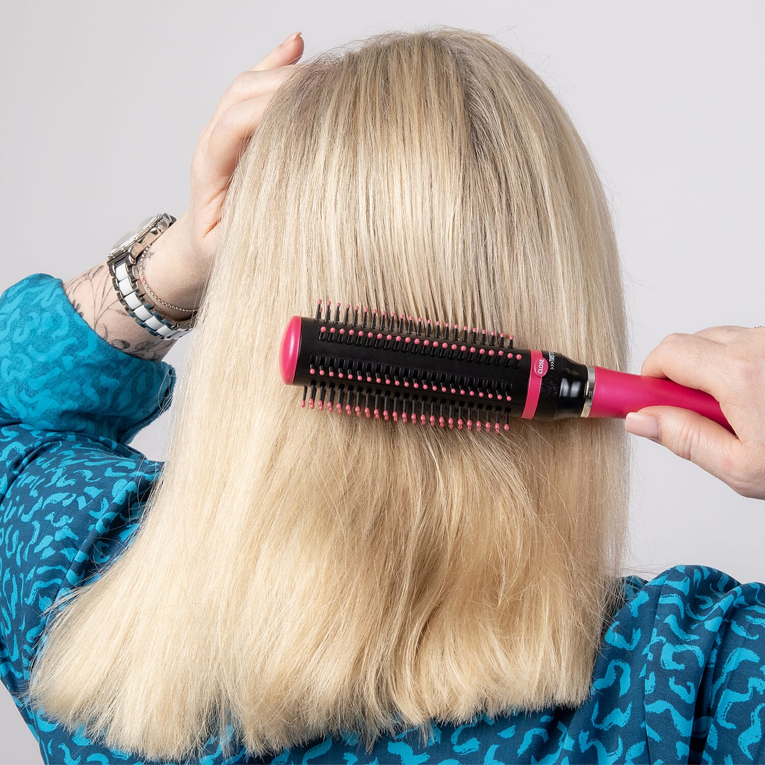 Neomi - Retractable Detangler Hair Brush - Blue