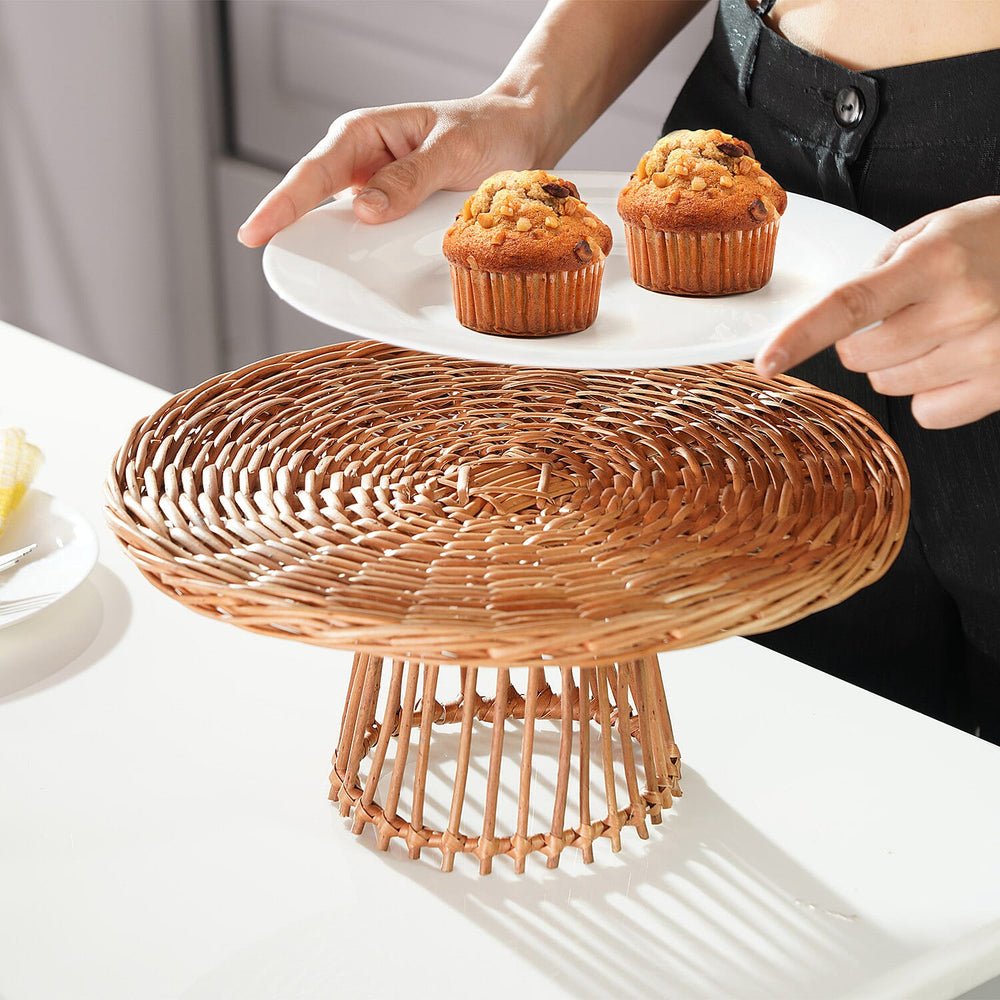 Handmade Sabai Grass Muffin Platter (Size 30x12x12 ) - Brown