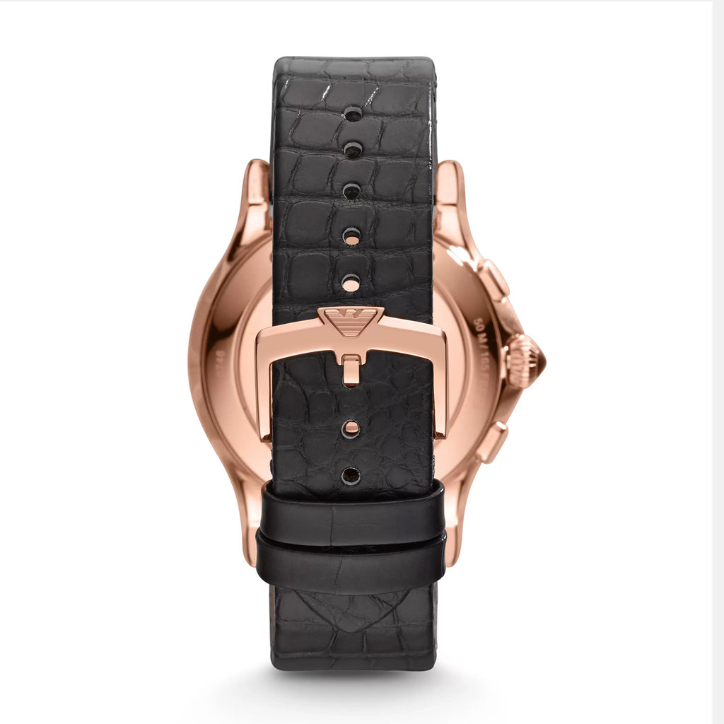 EMPORIO ARMANI Swiss Made Quartz Mens Watch in Leather_7887198_3
