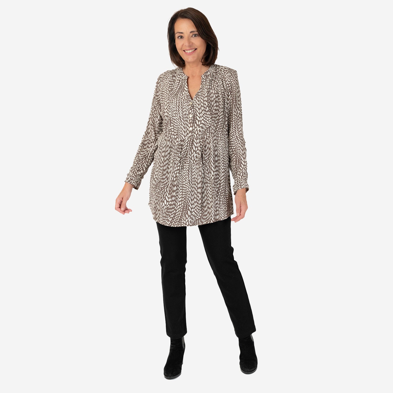 Emily waterfall blouse (Size 10) - MONO_7887833