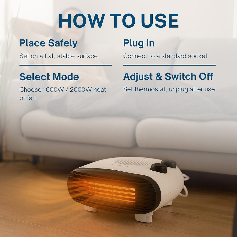 Homesmart 2-in-1 Heater (Size 265x265 cm) - White