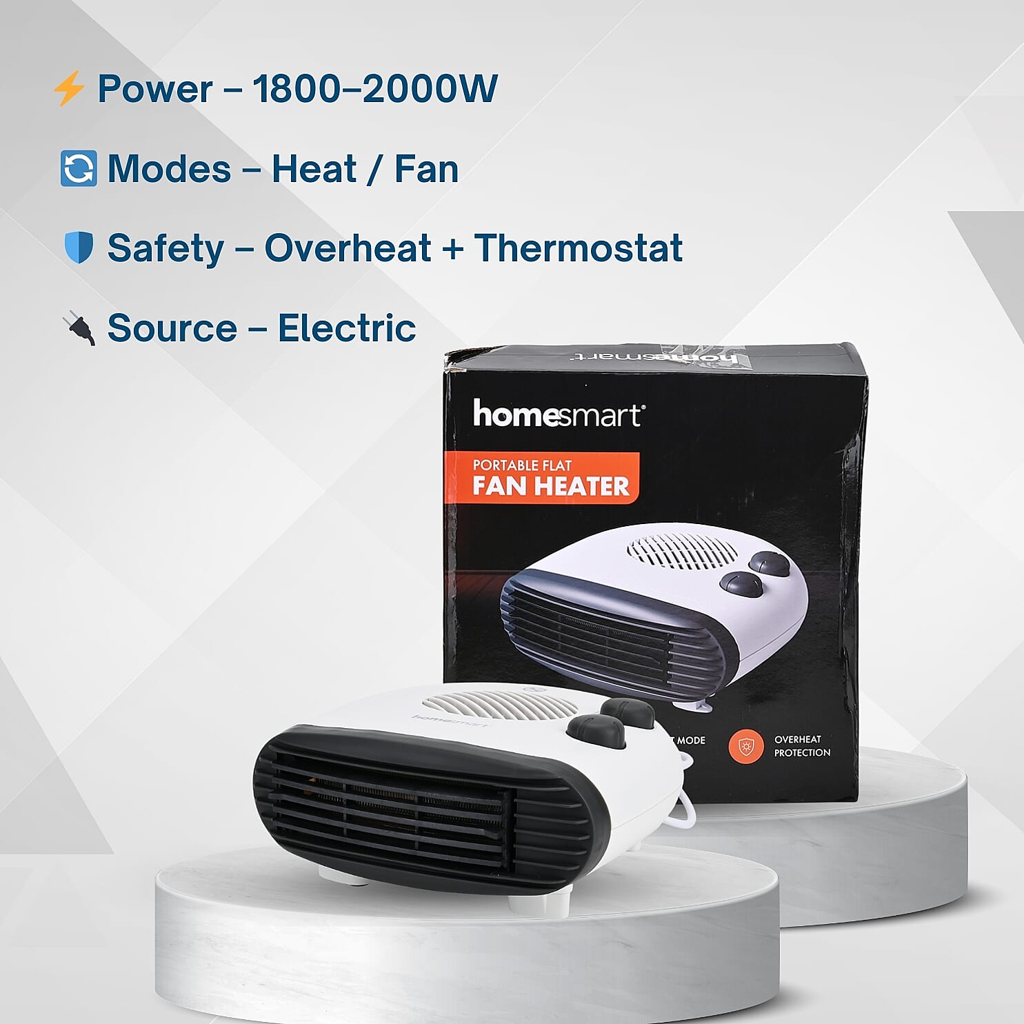 Homesmart 2-in-1 Heater (Size 265x265 cm) - White