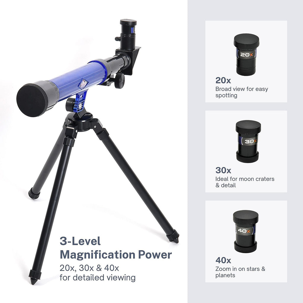 Astro-Observation Telescope With 3 Different Magnifications 20x 30x 40x