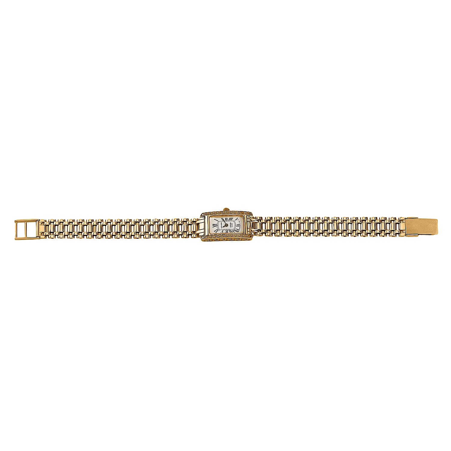 JCK Vegas 2024 - 9K Yellow Gold Swiss Movt. Watch with Sapphire Glass Gold Wt. 25.66 Gms - Rectangle