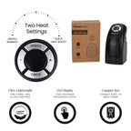 BARGAIN ALERT - Homesmart Ceramic Plug In Fan Heater with Temperature & Timer Control  (Power 400W) - Black
