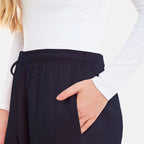 Charlotte West Women's Cotton Cuffed Jogger (Size 12/14) - Navy_7924779_5