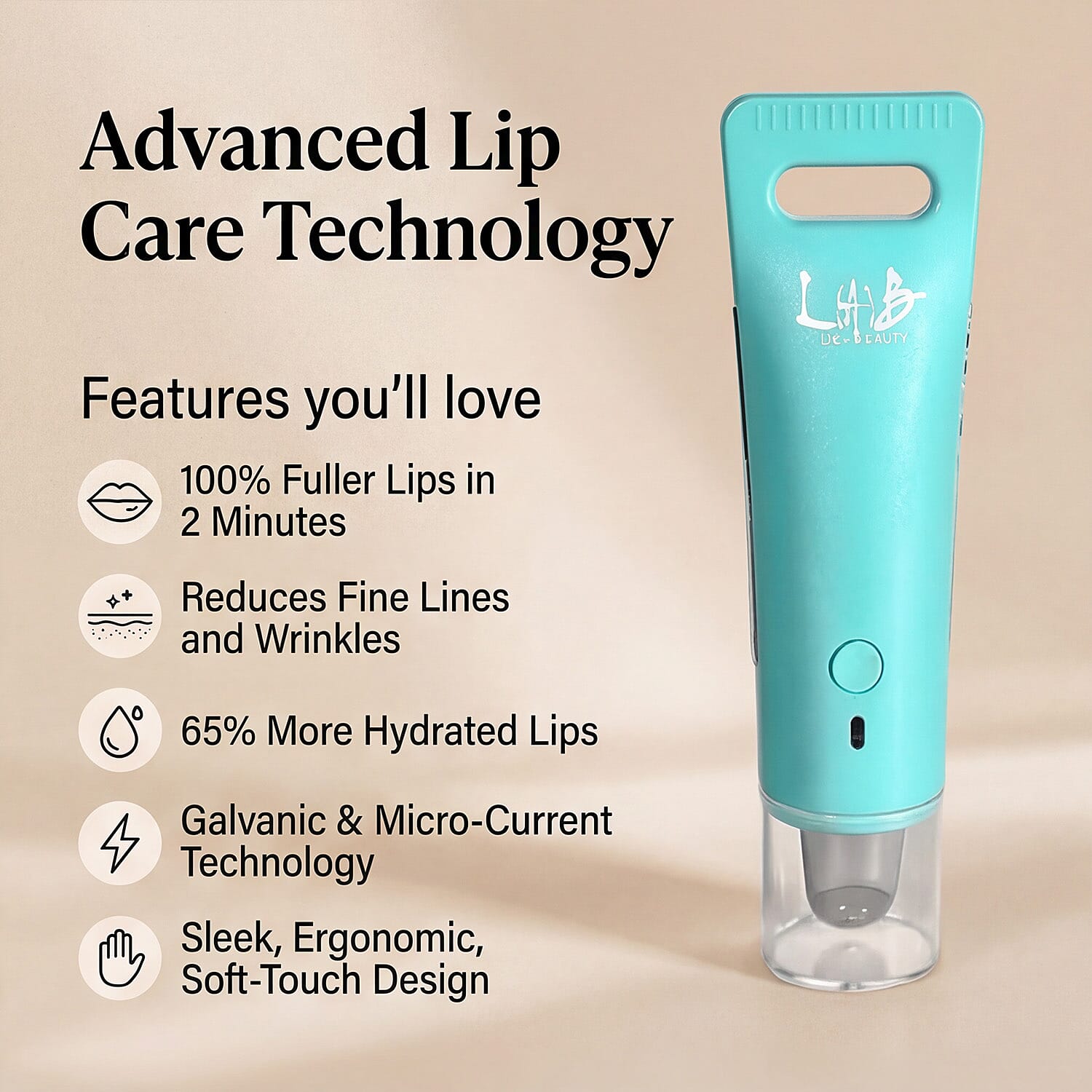 Lab Life Beauty Lip Plumper - Turquoise - Lifetime Warranty
