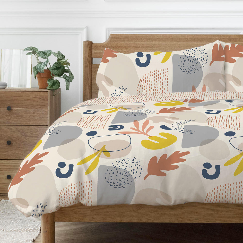 One Time Closeout - Copenhagen Home Anisa Abstract Pattern Duvet Cover Set (Size Single) - Terracotta_7930667_1