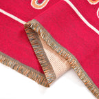 Closeout Deal Super Soft Shawl (One Size) - Red Based with Multi Flowers