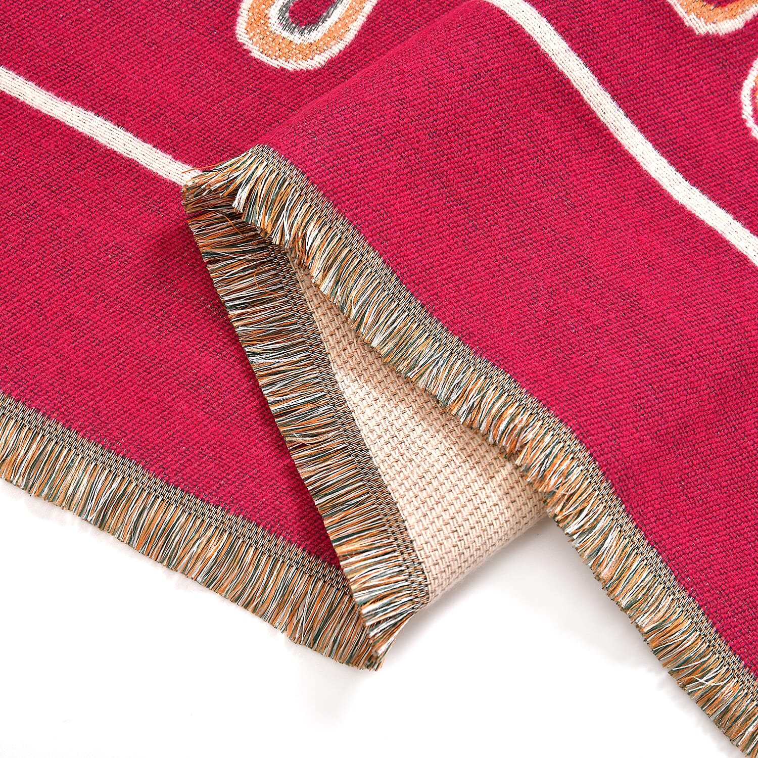 Closeout Deal Super Soft Shawl (One Size) - Red Based with Multi Flowers