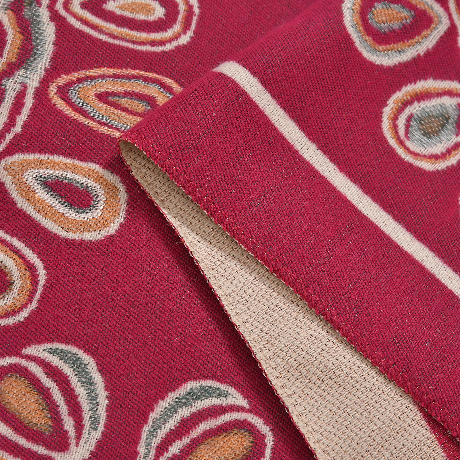 Closeout Deal Super Soft Shawl (One Size) - Red Based with Multi Flowers