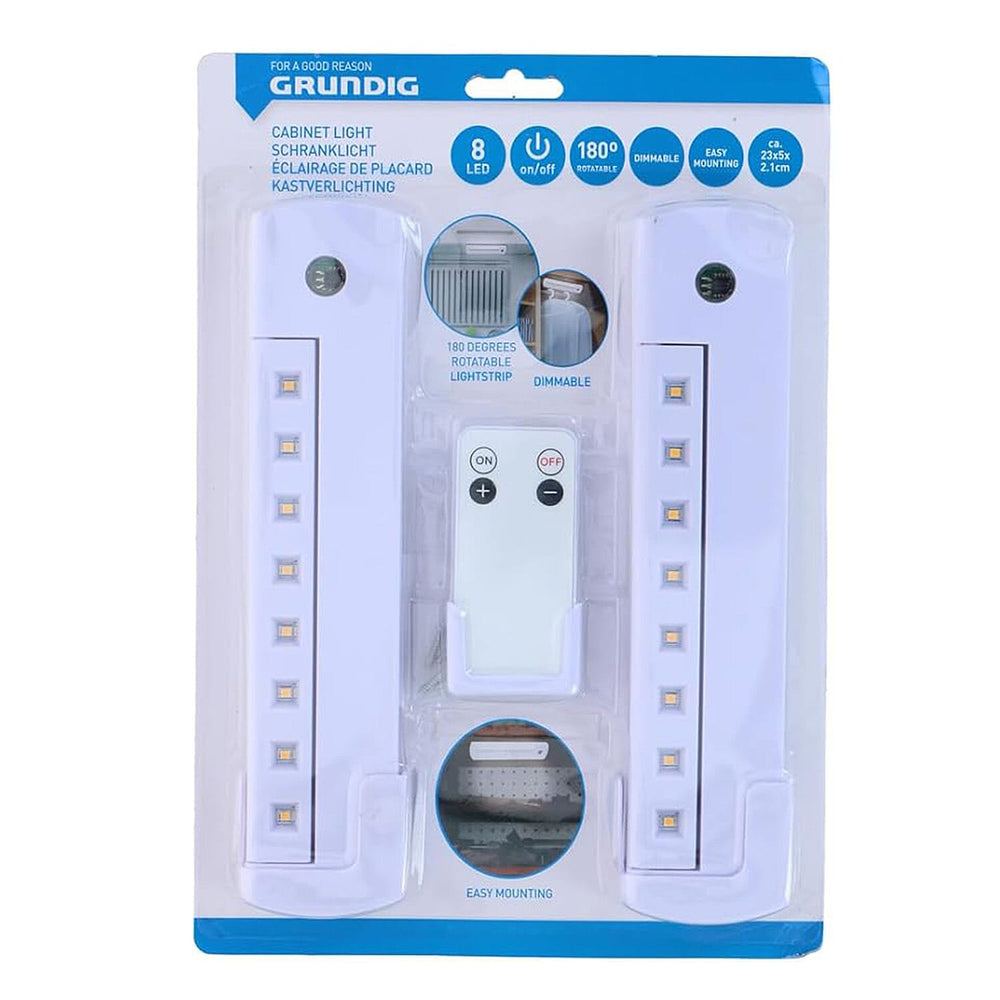 Grundig - Under Cabinet Light 180 Degree 8 LED - Remote control