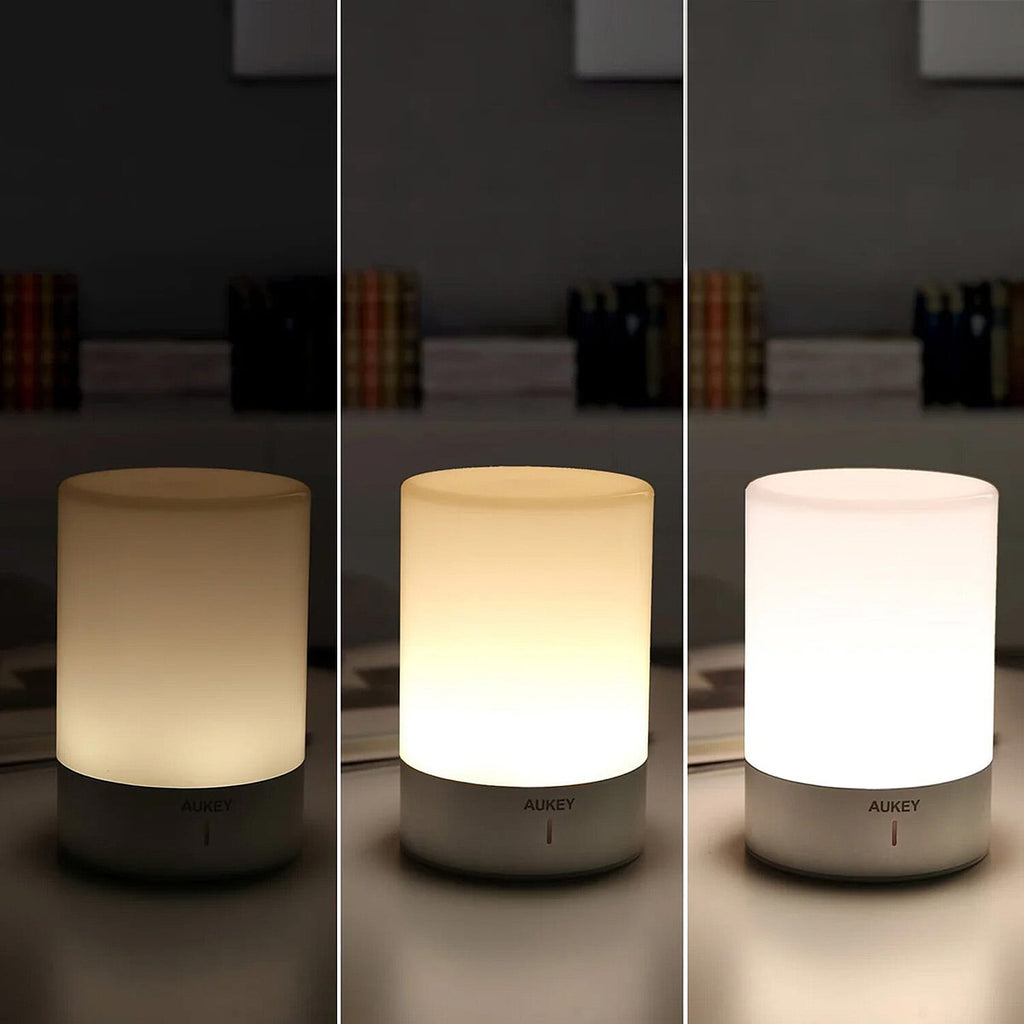 Aukey Lamp Rechargeable - Up to 15 Hours on Single Charge - Warm White Light and RGB Colours
