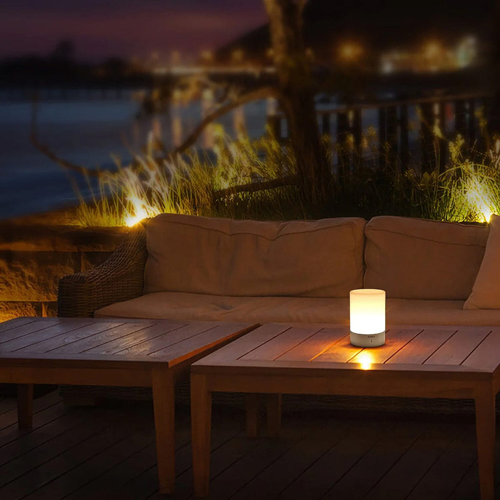 Aukey Lamp Rechargeable - Up to 15 Hours on Single Charge - Warm White Light and RGB Colours