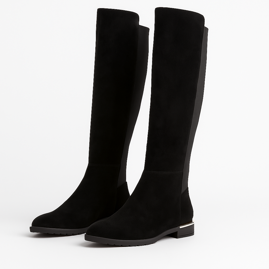 Ladies High Knees Boots (Size 7) - Black_7960409
