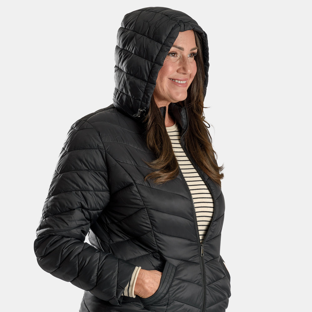 Classic Polyamide Coat - Black_7964168_4