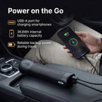MOPHIE Powerstation Go Rugged Jump Starter & Portable Charger - 9,900mAh, USB A-C, 3.7v Internal Battery