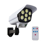 Hofftech Dummy Camera with solar sensor led lamp - Ip44 Waterproof, 200 Lumen.