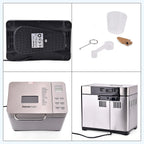 Homesmart 19 in 1 Automatic Bread Maker Machine with LCD - All Breads, Cakes, Jams, Yoghurts, Rice (15 hour Timer) - Non Stick Bowl