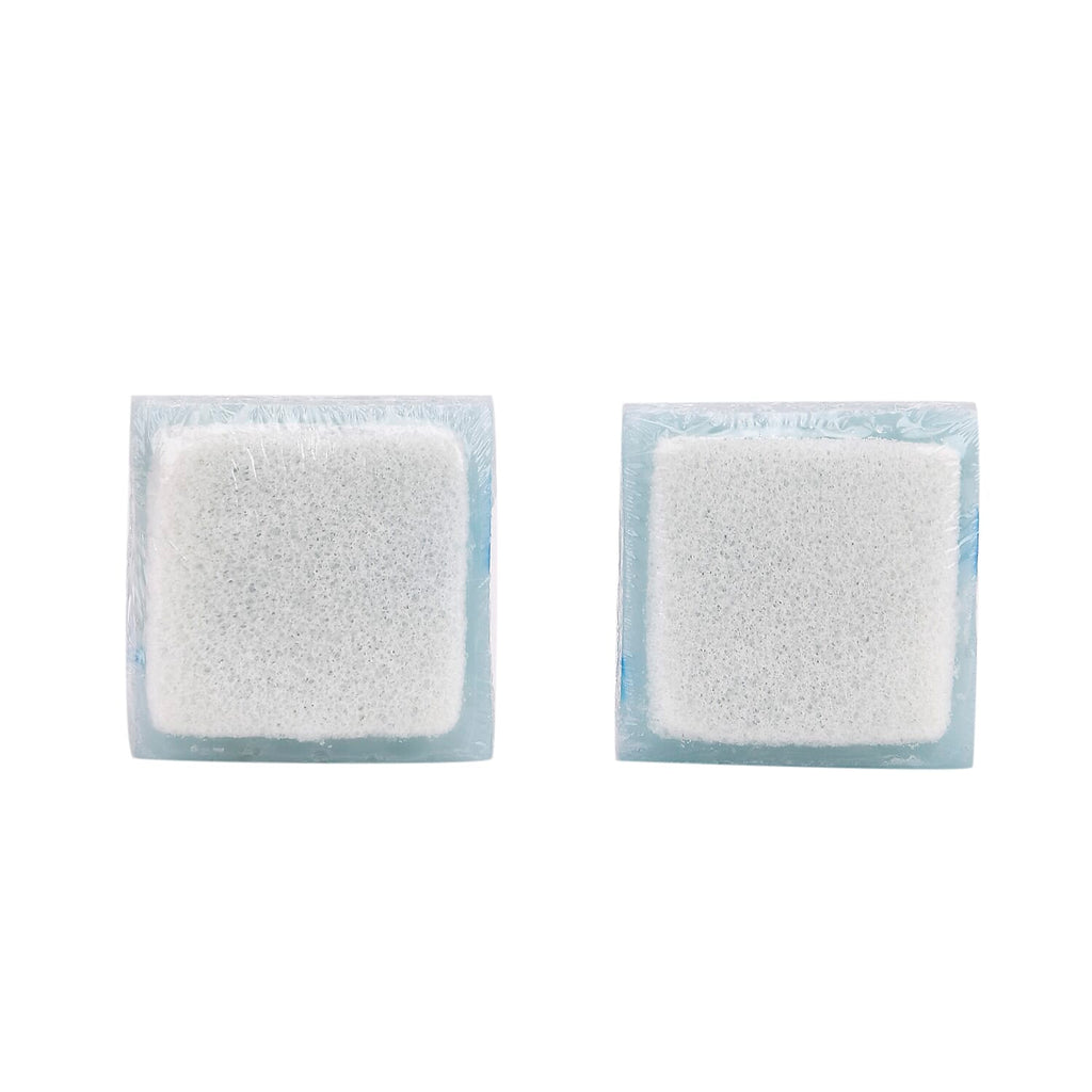 Marigold & Lotus Set of 2 Gentle Clean Scented Soap & Sponge - Sea Salt & Wild Bluebell