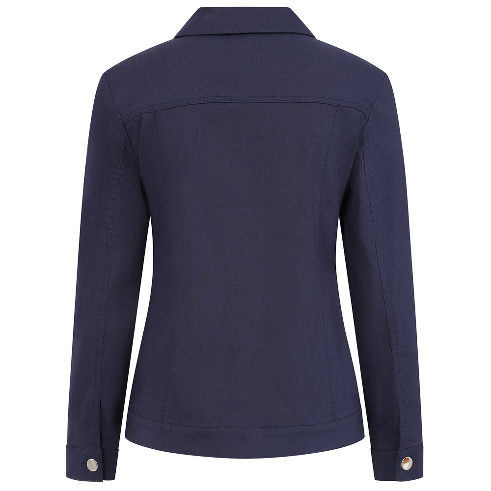 Emreco Stretch Jean-Style Jacket (Size 16) - Navy_7972840_3