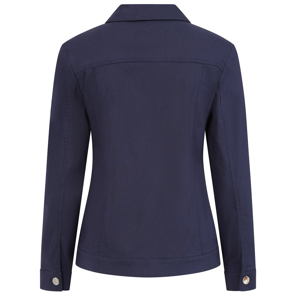 Emreco Stretch Jean-Style Jacket (Size 16) - Navy_7972840_3