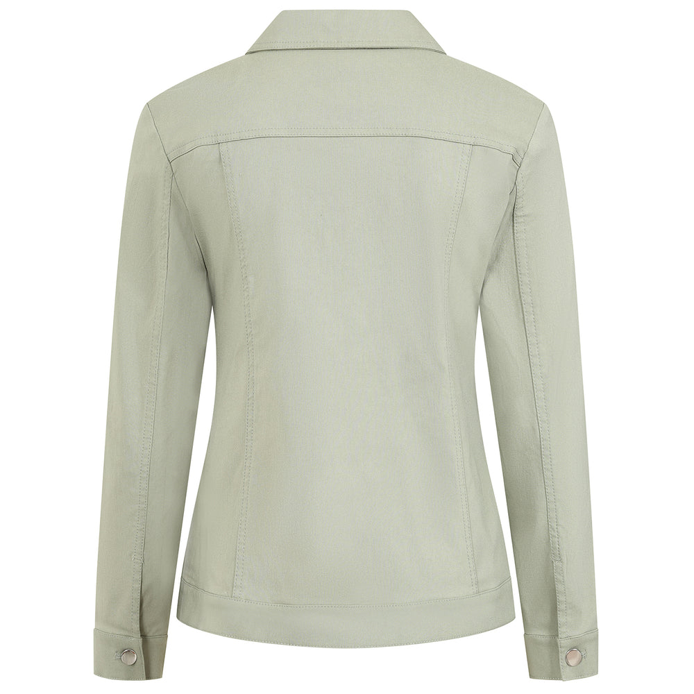 Emreco Stretch Jean-Style Jacket (Size 16) - Lt Khaki_7972847_3