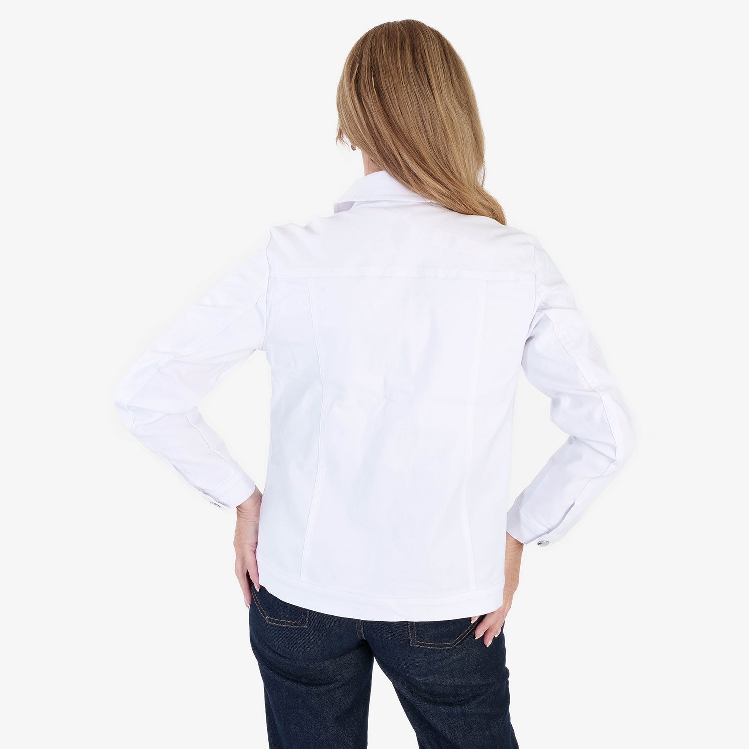 Classic BENGALINE Woven Jacket - White_7972925_3