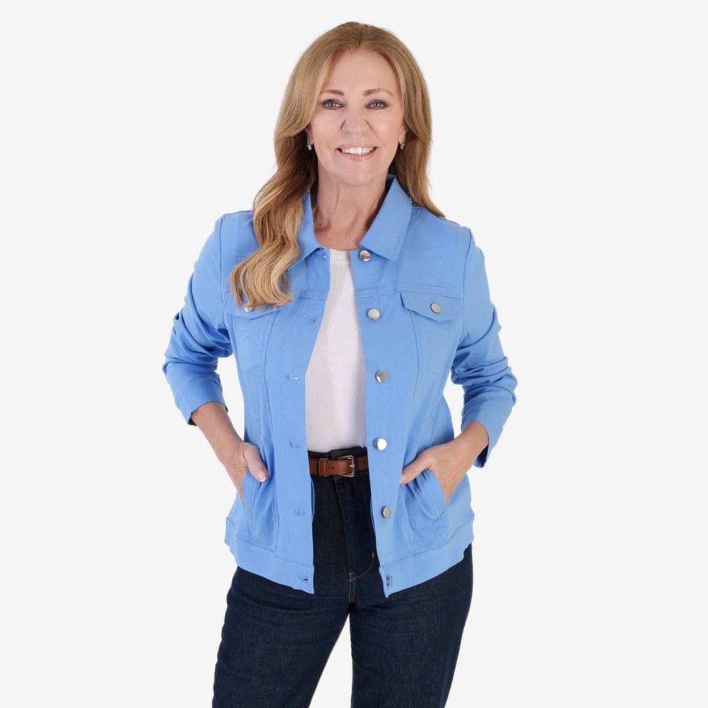 Classic BENGALINE Woven Jacket - TRUE BLUE_7972938_1