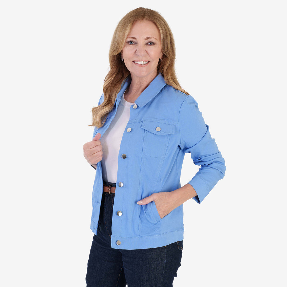 Classic BENGALINE Woven Jacket - TRUE BLUE_7972938_2