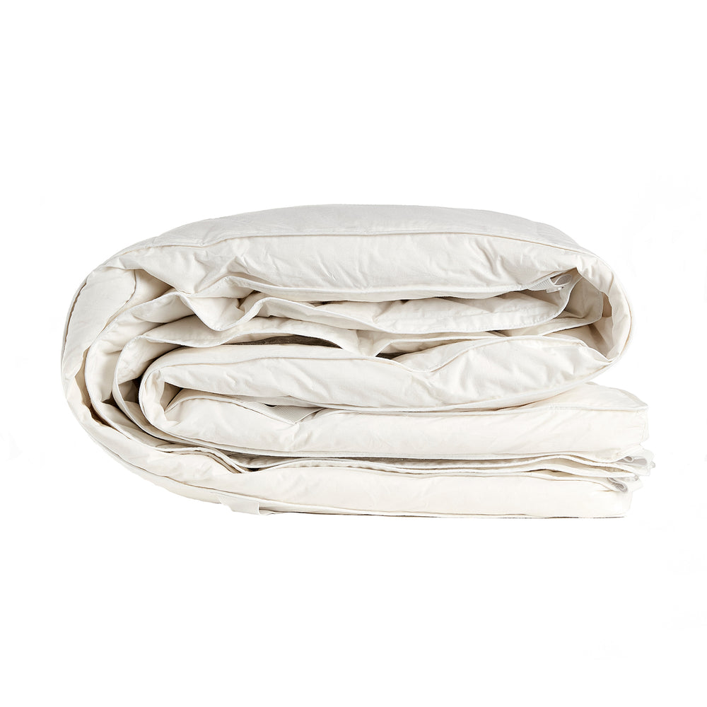 Duck Feather & Down Dual Layer Mattress Topper (Size Single) - White_7974415