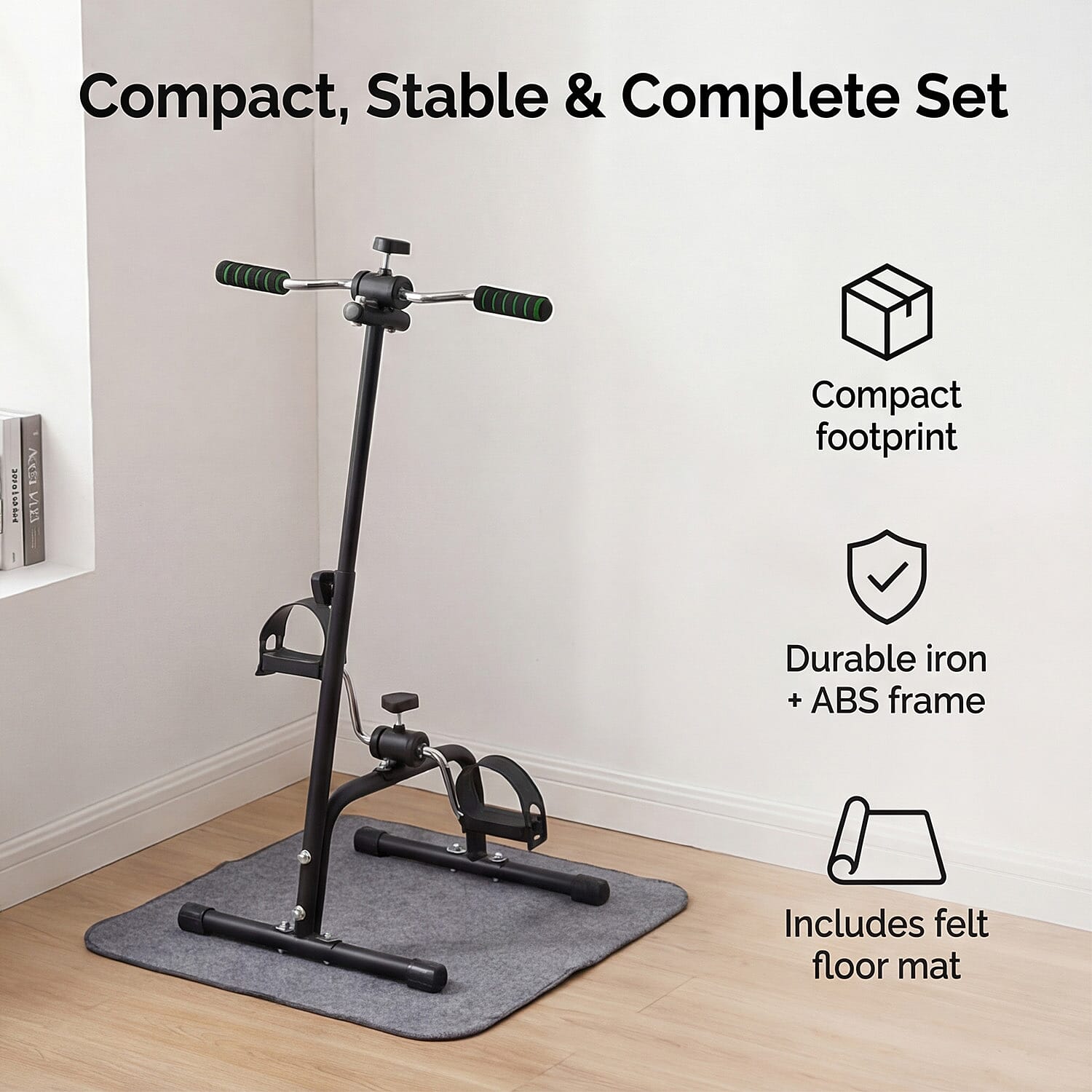 SOULSMART Indoor Multifunction Exercise Bike - Black
