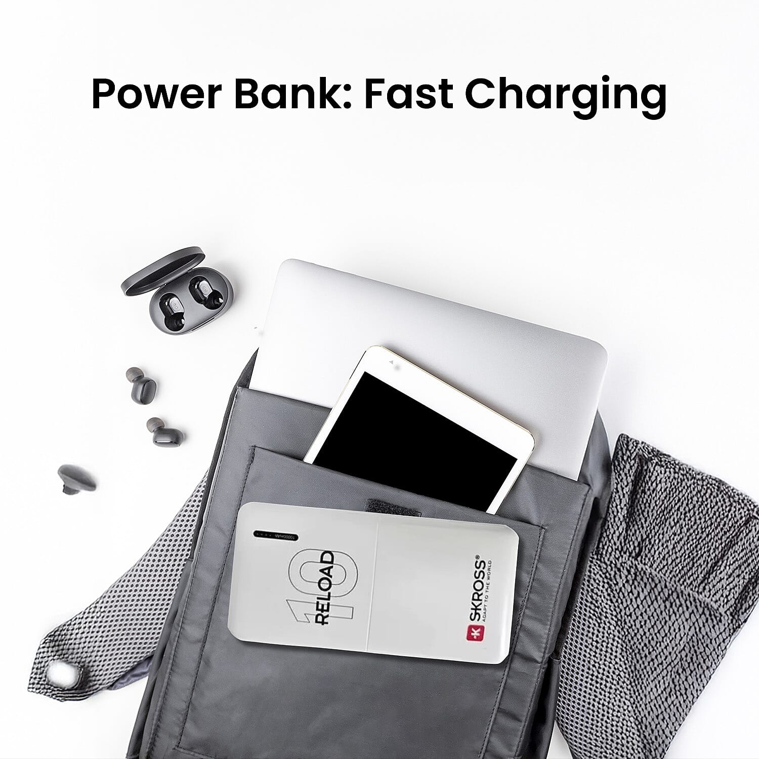 Skross 10000Mah Powerbank - White
