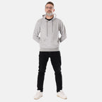 Unisex Loose Fit Hoodie With Kangaroo Pocket and Drawstring 280 GSM (Size S )  - Grey_7978627_1
