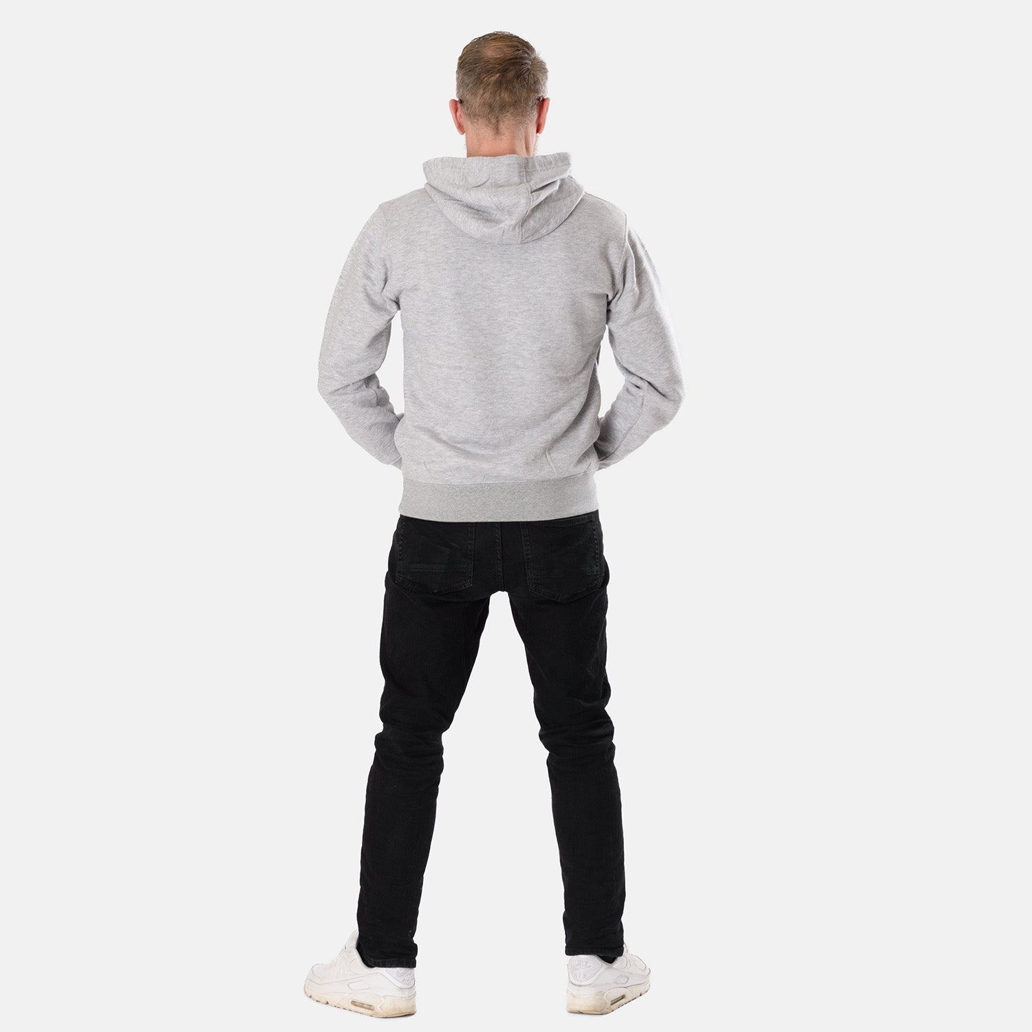 Unisex Loose Fit Hoodie With Kangaroo Pocket and Drawstring 280 GSM (Size S )  - Grey_7978627_2