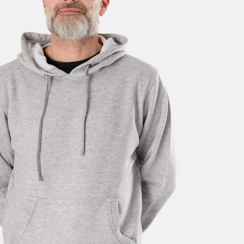 Unisex Loose Fit Hoodie With Kangaroo Pocket and Drawstring 280 GSM (Size S )  - Grey_7978627_3