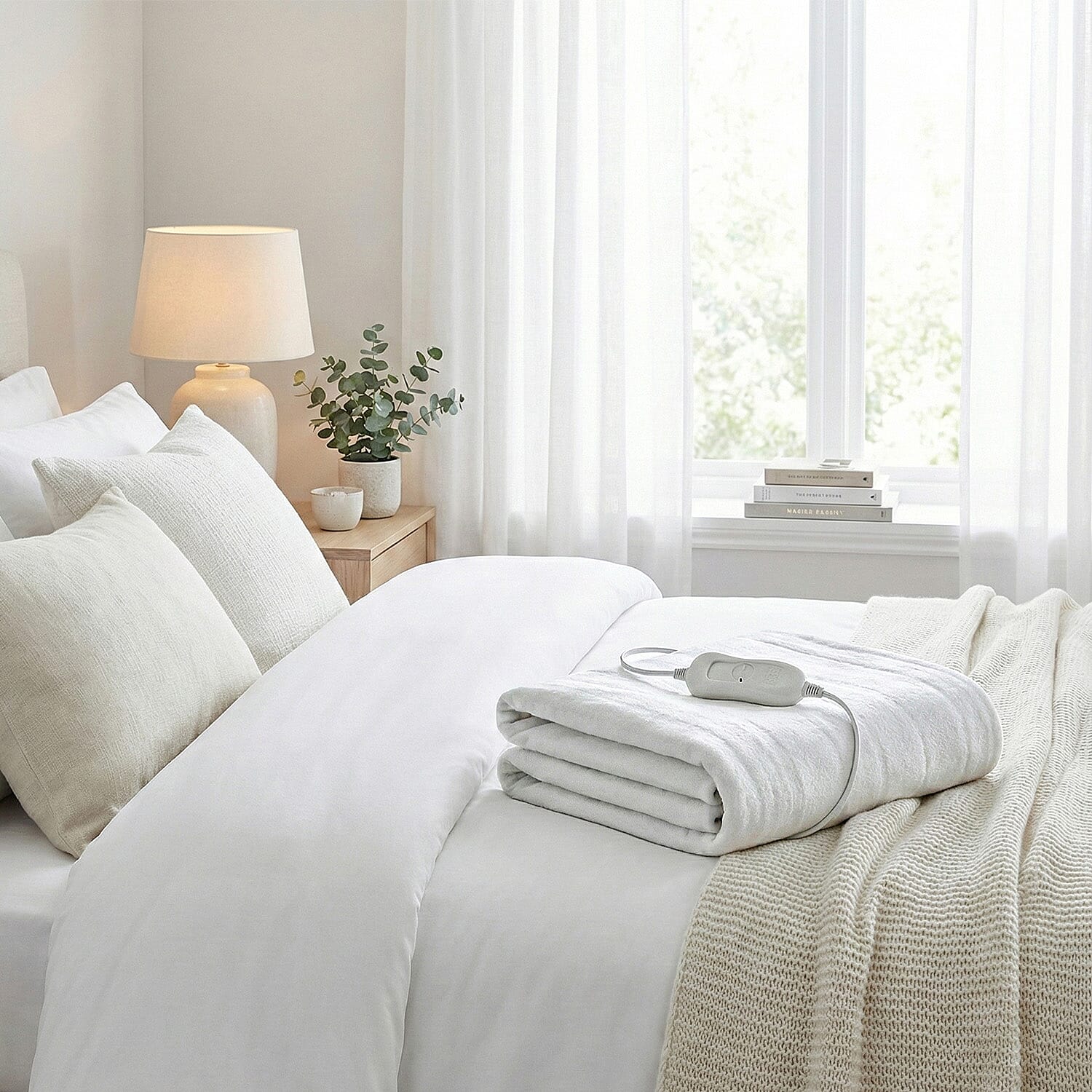 Blanket (Size 142x150 cm) - White