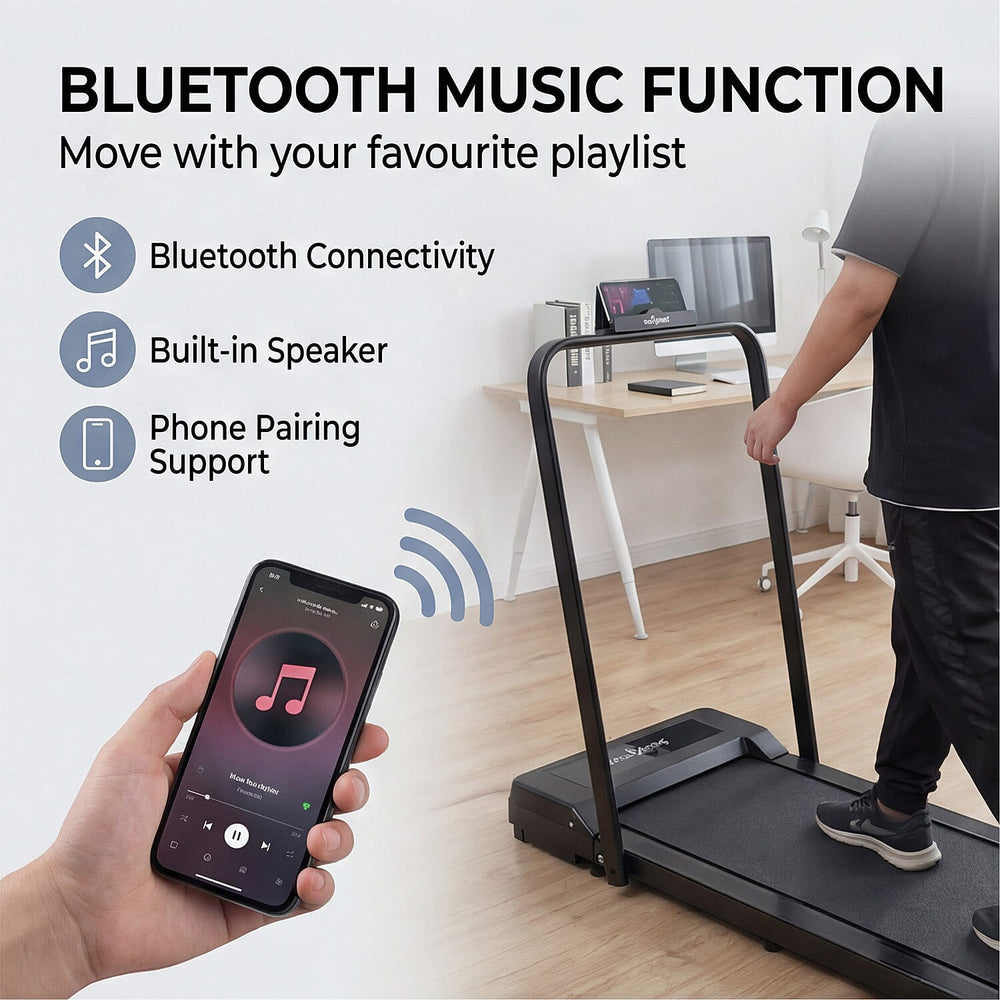 SOULSMART Treadmill with Handle - Black