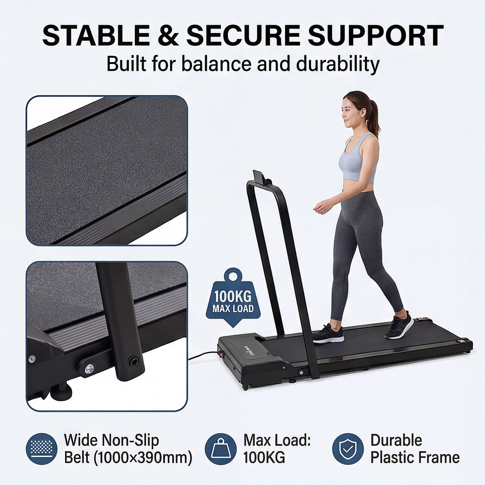 SOULSMART Treadmill with Handle - Black
