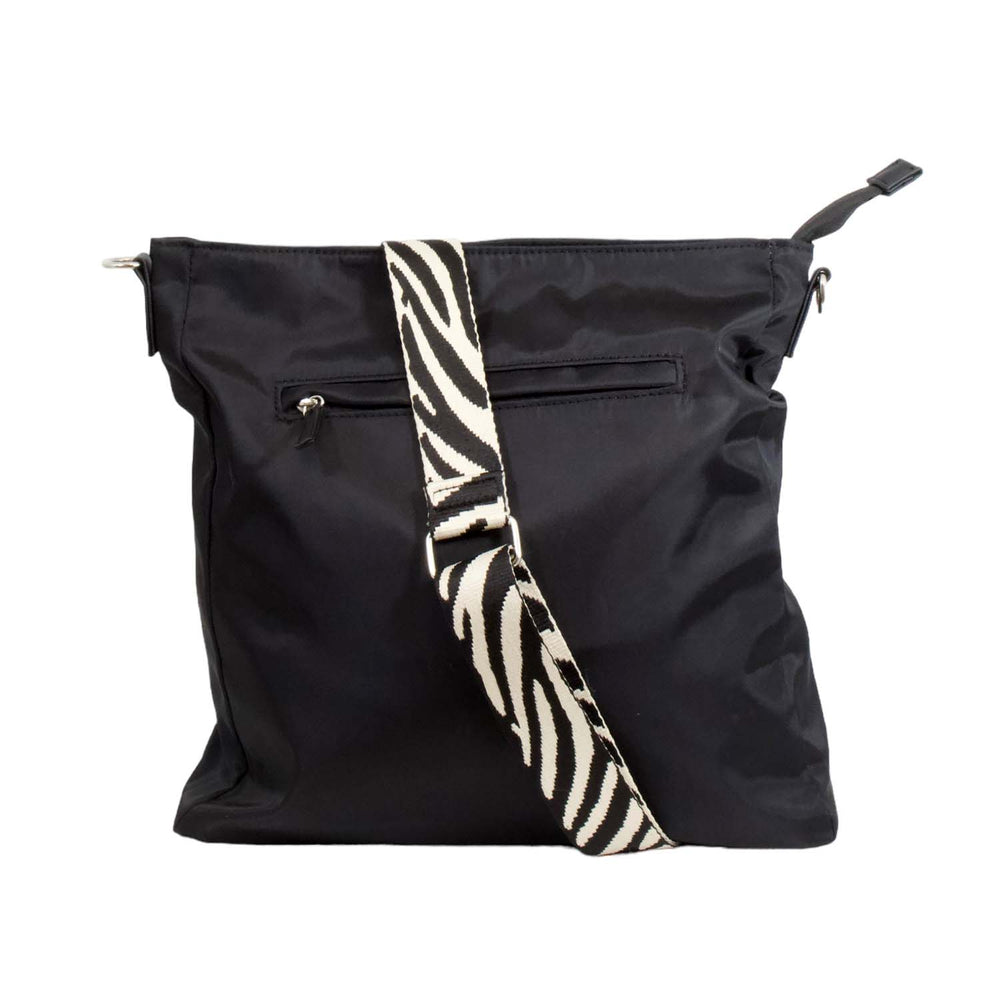 Nicole Brown Nylon Giraffe Tote Bag - Black_7982866