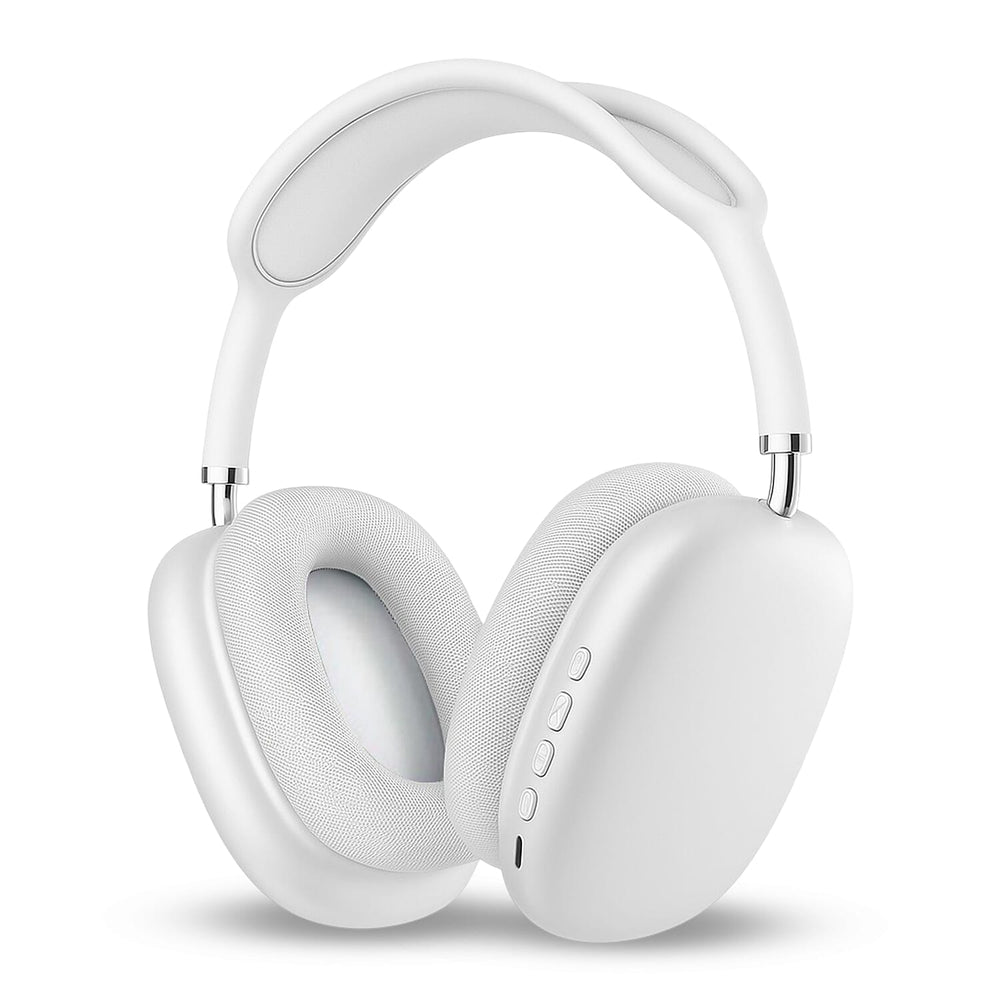 Wireless Bluetooth Headphone with Noise Cancellation - White