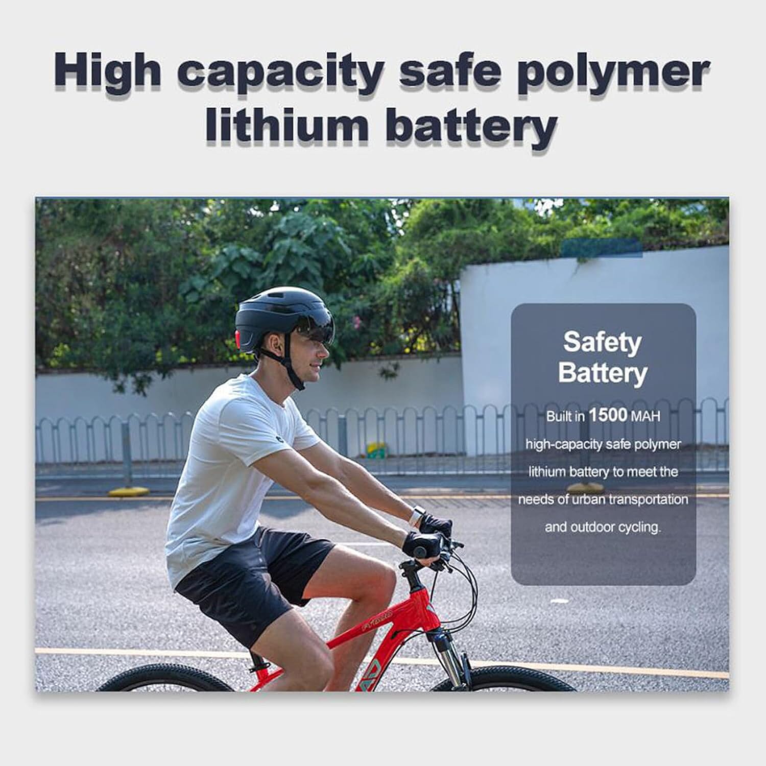 Smart Electric Helmet with Turn Signals - Auto Brake Detection