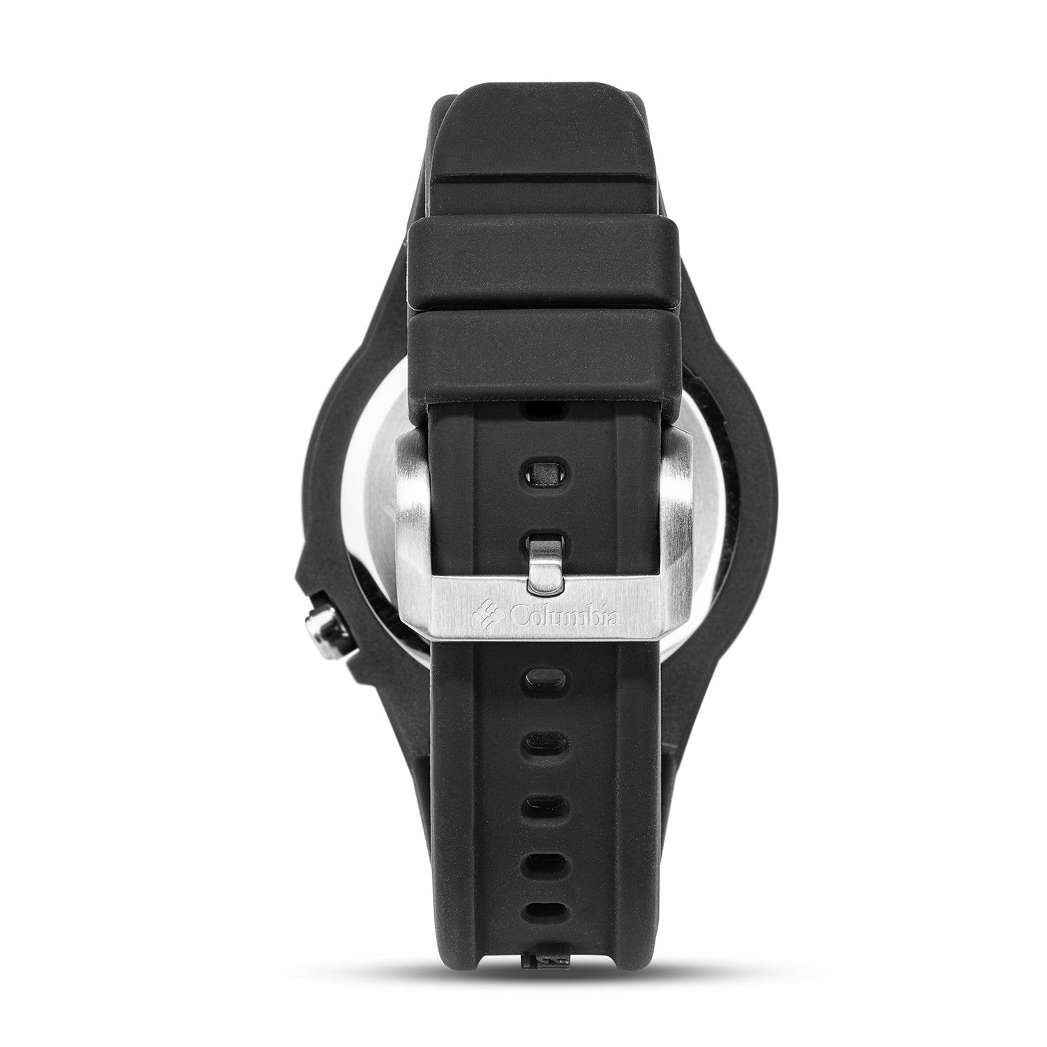 Columbia Trailhead Quartz Movt. Black Dial Mens Watch with Black Silicone Starp_7992277_3