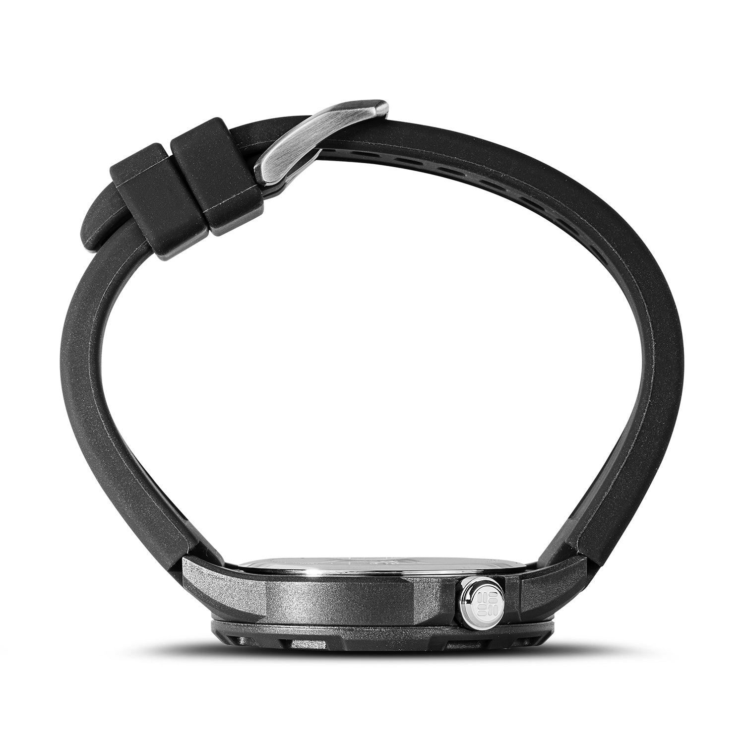 Columbia Trailhead Quartz Movt. Black Dial Mens Watch with Black Silicone Starp_7992277_4