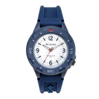 Columbia Trailhead Quartz Movt. White Dial Mens Watch with Blue Silicone Starp_7992284