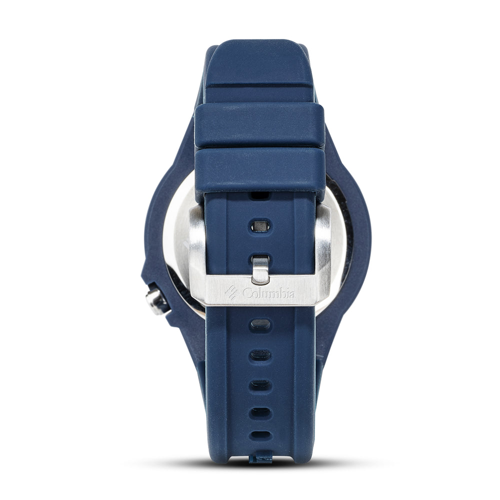 Columbia Trailhead Quartz Movt. White Dial Mens Watch with Blue Silicone Starp_7992284_1